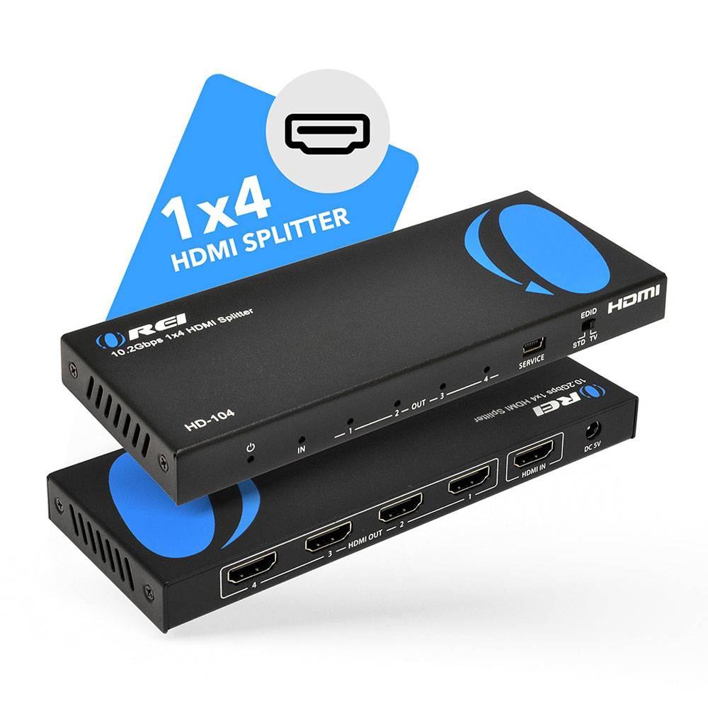 1 Input 4 Output HDMI Splitter with EDID management (HD-104)