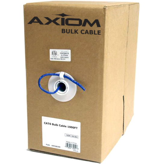 1000Ft Bulk Cat6 23Awg 4Pair,Solid Conductor 550Mhz C6Bcs-G1000-Ax