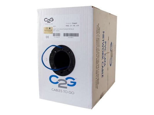 1000Ft Cat6 Bulk Unshielded (Utp) Ethernet Network Cable With Solid Conductors - Ctg-56019