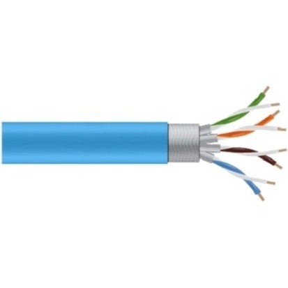 1000Ft Cat6A Blue Stranded,Utp 650Mhz Cm Pvc Poe Bulk Cable