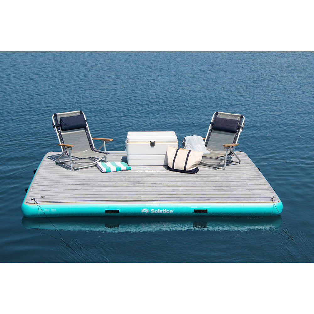 Solstice Watersports 10&#39; x 8&#39; Luxe Dock w/Traction Pad &amp; Ladder