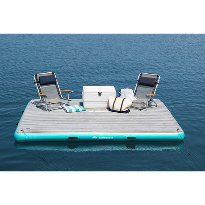 Solstice Watersports 10&#39; x 8&#39; Luxe Dock w/Traction Pad &amp; Ladder