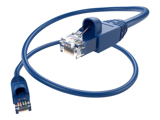 100Ft Blue Cat6A 10 Gigabit Patch Cable, Utp, Snagless