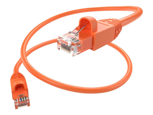 100Ft Orange Cat6A 10 Gigabit Patch Cable, Utp, Snagless