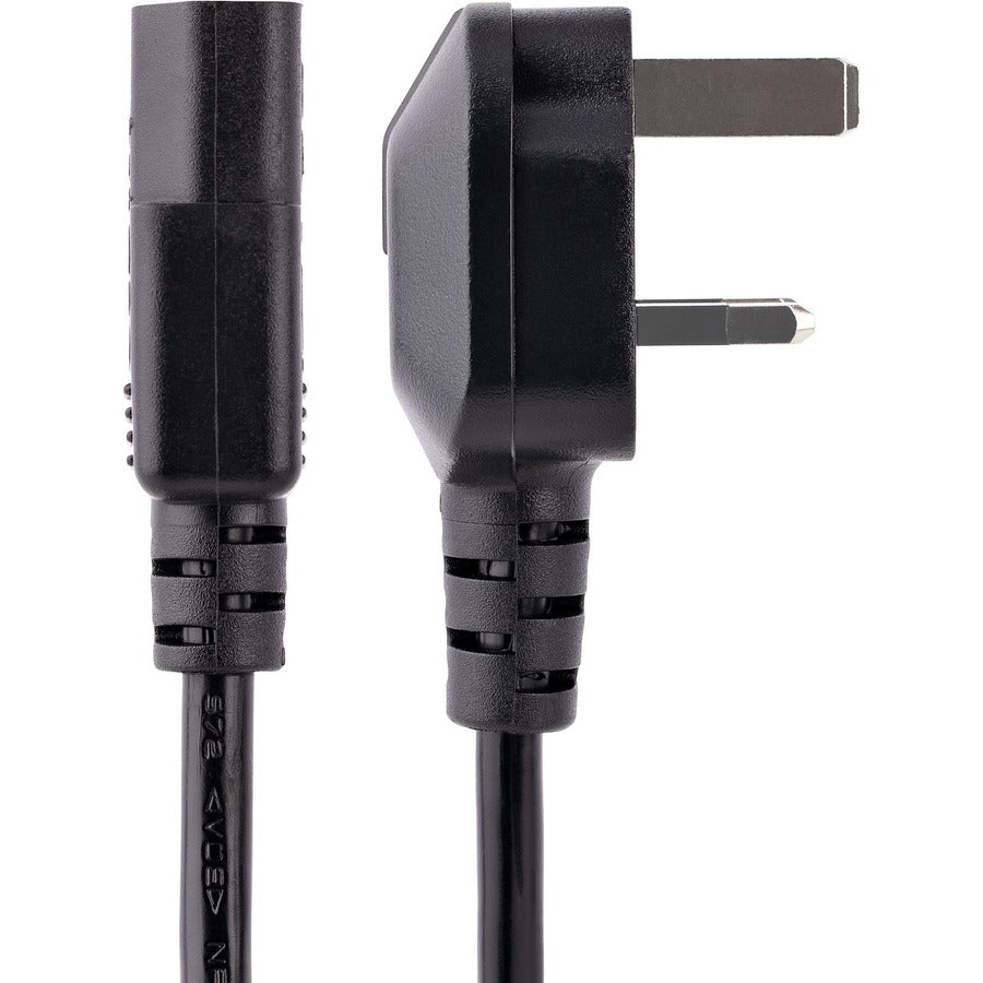 Startech.Com 6Ft (1.8M) Uk Computer Power Cable, 18Awg, Bs 1363 To C13, 10A 250V, Black