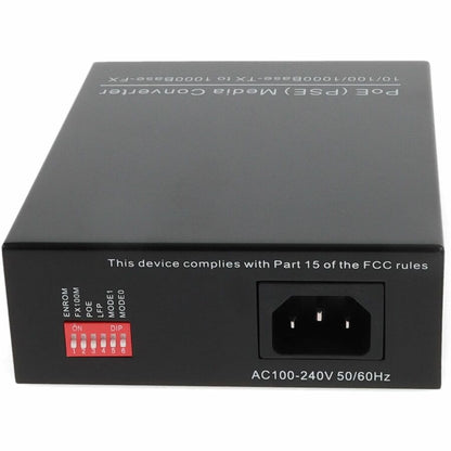 Addon Networks 1000Base-Tx(Rj45) To 1000Base-Sx(St), 850Nm Network Media Converter 1000 Mbit/S Multi-Mode Black