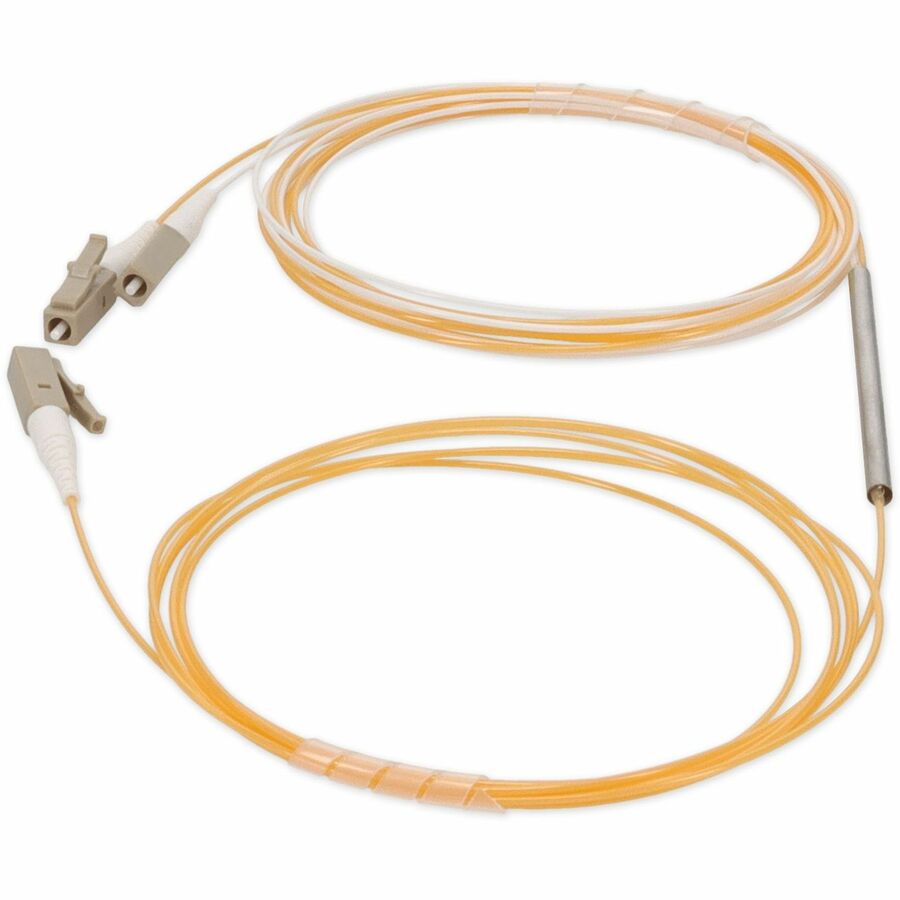 AddOn 3m LC (Male) to 2xLC (Male) Orange OM2 Simplex Fiber Splitter Cable With 50/50 Ratio ADD-CS-1X2553MMLC