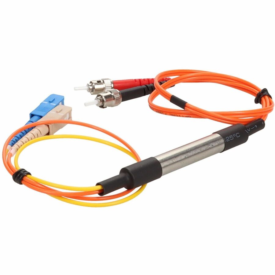 Addon 1M Sc (Male) To St (Male) Orange Om2 & Os1 Duplex Fiber Mode Conditioning Cable