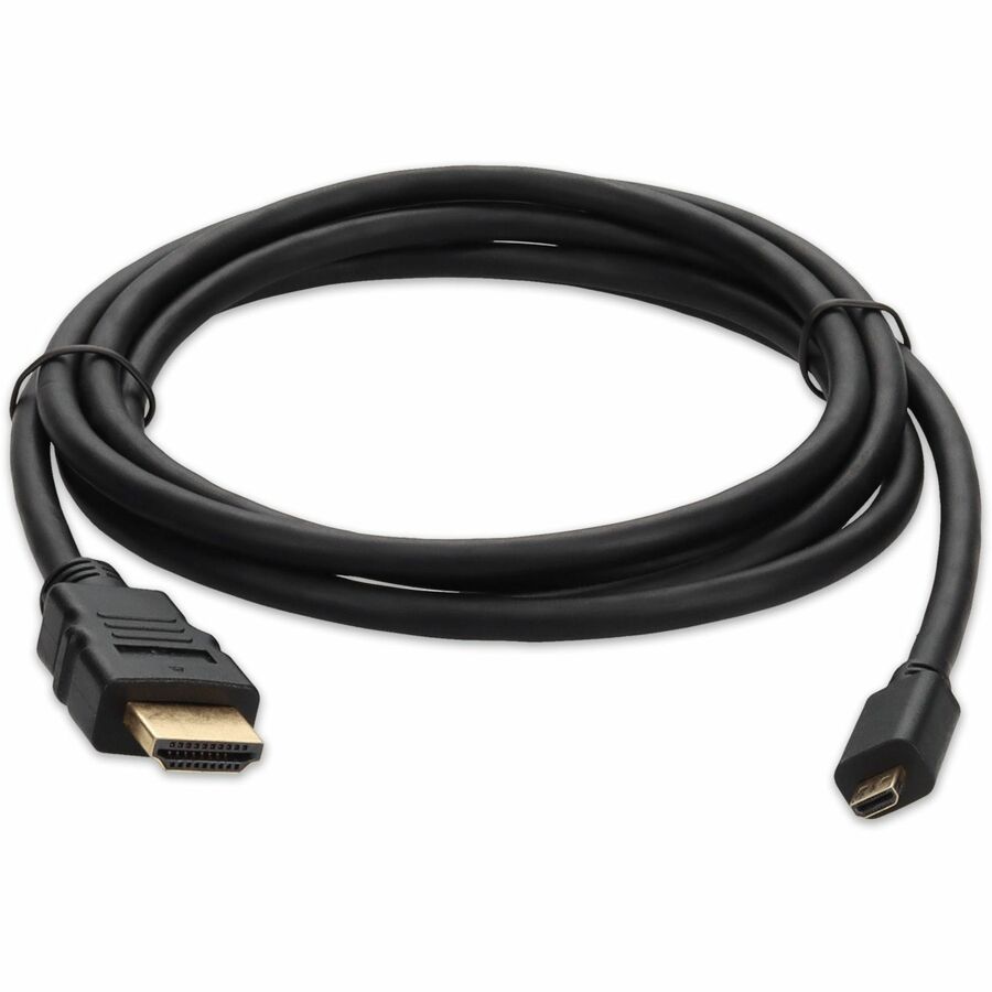 5Pk 6Ft Hdmi 1.4 Male To Micro-Hdmi 1.4 Male Black Cables For Resolution Up To 4096X2160 (Dci 4K)