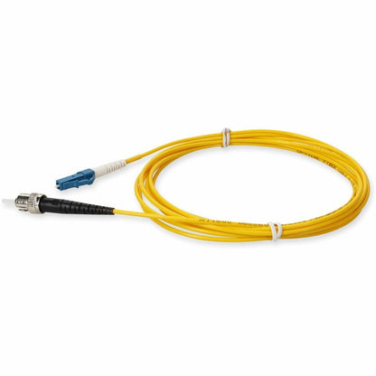 AddOn 2m LC (Male) to ST (Male) Yellow OS2 Simplex Fiber OFNR (Riser-Rated) Patch Cable ADD-ST-LC-2MS9SMF