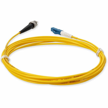 AddOn 2m LC (Male) to ST (Male) Yellow OS2 Simplex Fiber OFNR (Riser-Rated) Patch Cable ADD-ST-LC-2MS9SMF