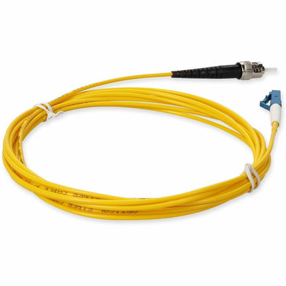 AddOn 5m LC (Male) to ST (Male) Yellow OS2 Simplex Fiber OFNR (Riser-Rated) Patch Cable ADD-ST-LC-5MS9SMF