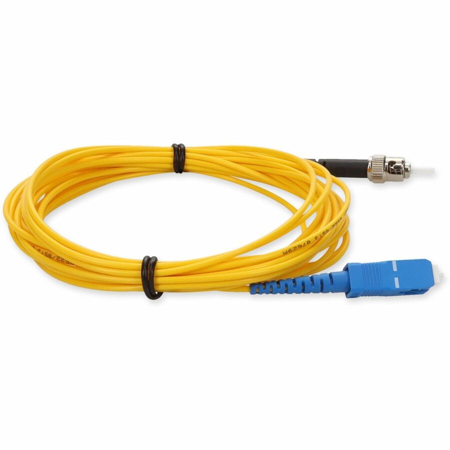 AddOn 2m SC (Male) to ST (Male) Yellow OS2 Simplex Fiber OFNR (Riser-Rated) Patch Cable ADD-ST-SC-2MS9SMF