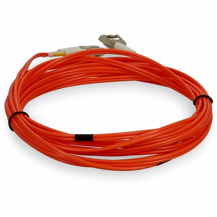 AddOn 8m LC (Male) to LC (Male) Orange OM1 Duplex Fiber OFNR (Riser-Rated) Patch Cable ADD-LC-LC-8M6MMF