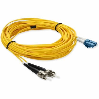 Addon 1M Lc (Male) To St (Male) Yellow Os2 Duplex Fiber Ofnr (Riser-Rated) Patch Cable