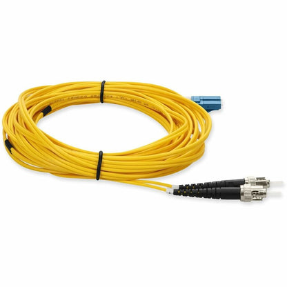 Addon 1M Lc (Male) To St (Male) Yellow Os2 Duplex Fiber Ofnr (Riser-Rated) Patch Cable