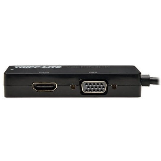 Tripp Lite P137-06N-Hdv Keyspan Mini Displayport To Vga/Dvi/Hdmi All-In-One Adapter Video Converter, Black, 6 In.