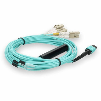 Addon Networks 10M Mpo - 4Xlc Fibre Optic Cable Mpo/Mtp Lc Om3 Blue