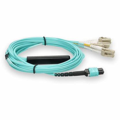 Addon Networks 10M Mpo - 4Xlc Fibre Optic Cable Mpo/Mtp Lc Om3 Blue