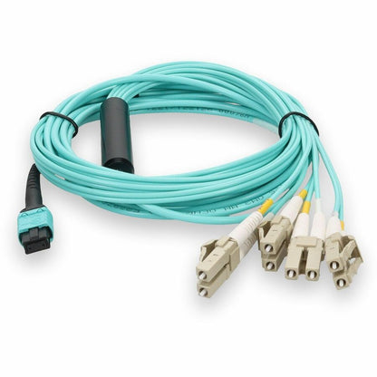 Addon Networks 10M Mpo - 4Xlc Fibre Optic Cable Mpo/Mtp Lc Om3 Blue