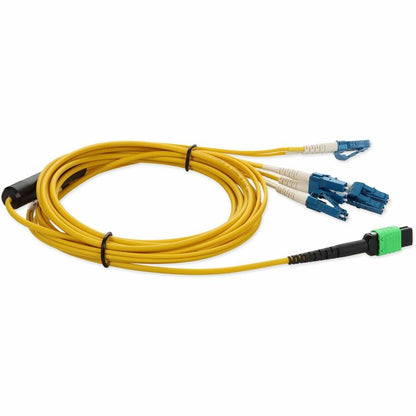 Addon Networks 3M Mpo - 4Xlc Fibre Optic Cable Mpo/Mtp Lc Os1 Yellow