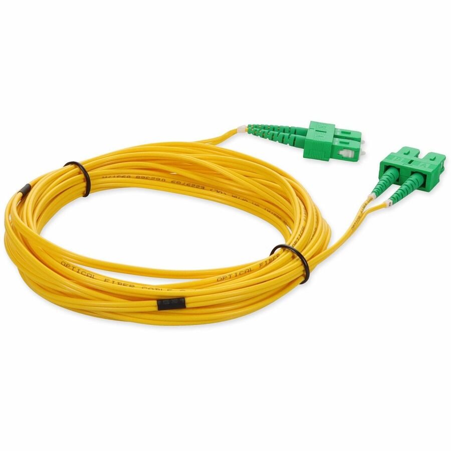 Addon 2M Asc (Male) To Asc (Male) Yellow Os2 Duplex Fiber Ofnr (Riser-Rated) Patch Cable