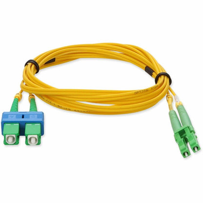 Addon 2M Alc (Male) To Asc (Male) Yellow Os2 Duplex Fiber Ofnr (Riser-Rated) Patch Cable