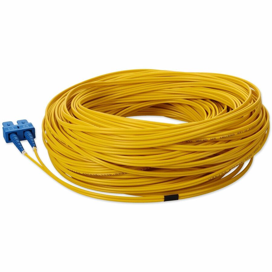 Addon 25M Sc (Male) To Sc (Male) Yellow Os2 Duplex Fiber Ofnr (Riser-Rated) Patch Cable