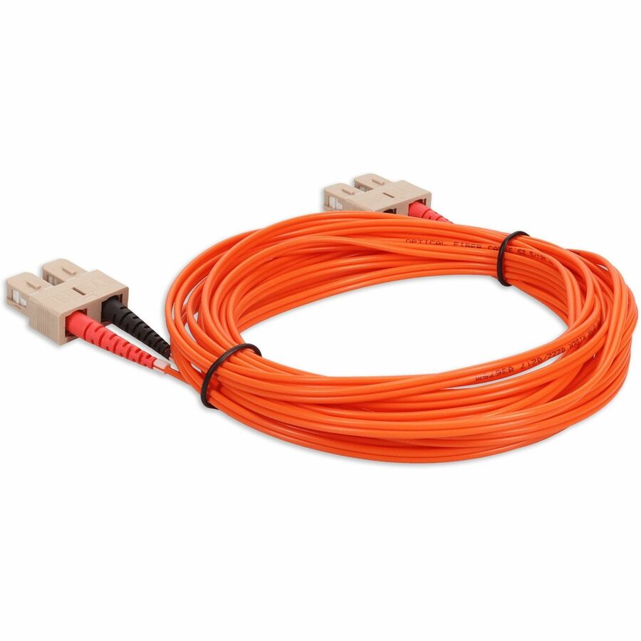 AddOn 4m SC (Male) to SC (Male) Orange OM1 Duplex Fiber OFNR (Riser-Rated) Patch Cable ADD-SC-SC-4M6MMF