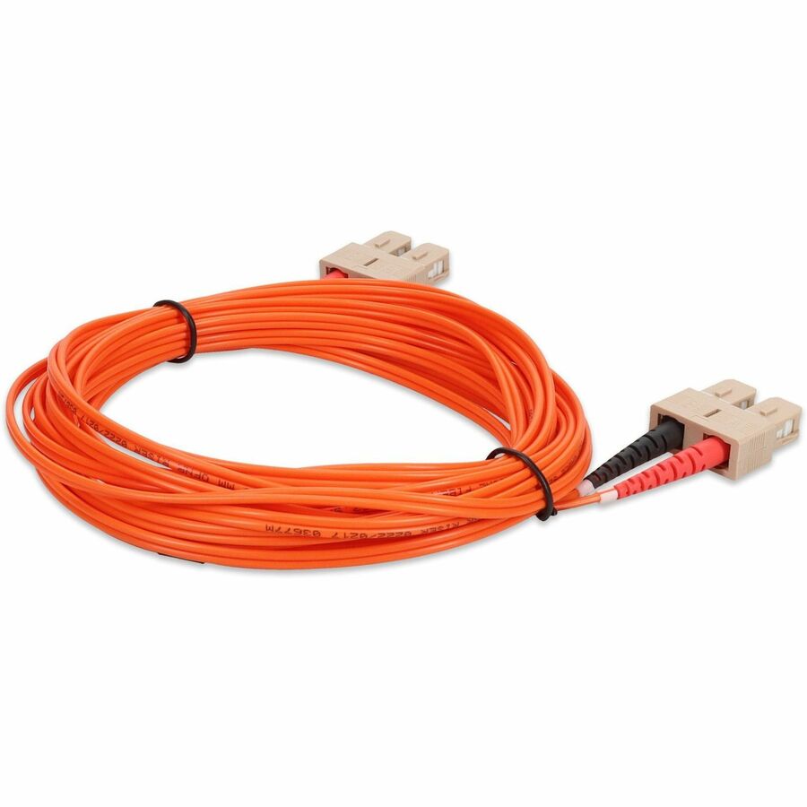 AddOn 4m SC (Male) to SC (Male) Orange OM1 Duplex Fiber OFNR (Riser-Rated) Patch Cable ADD-SC-SC-4M6MMF