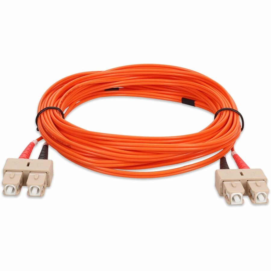 AddOn 4m SC (Male) to SC (Male) Orange OM1 Duplex Fiber OFNR (Riser-Rated) Patch Cable ADD-SC-SC-4M6MMF