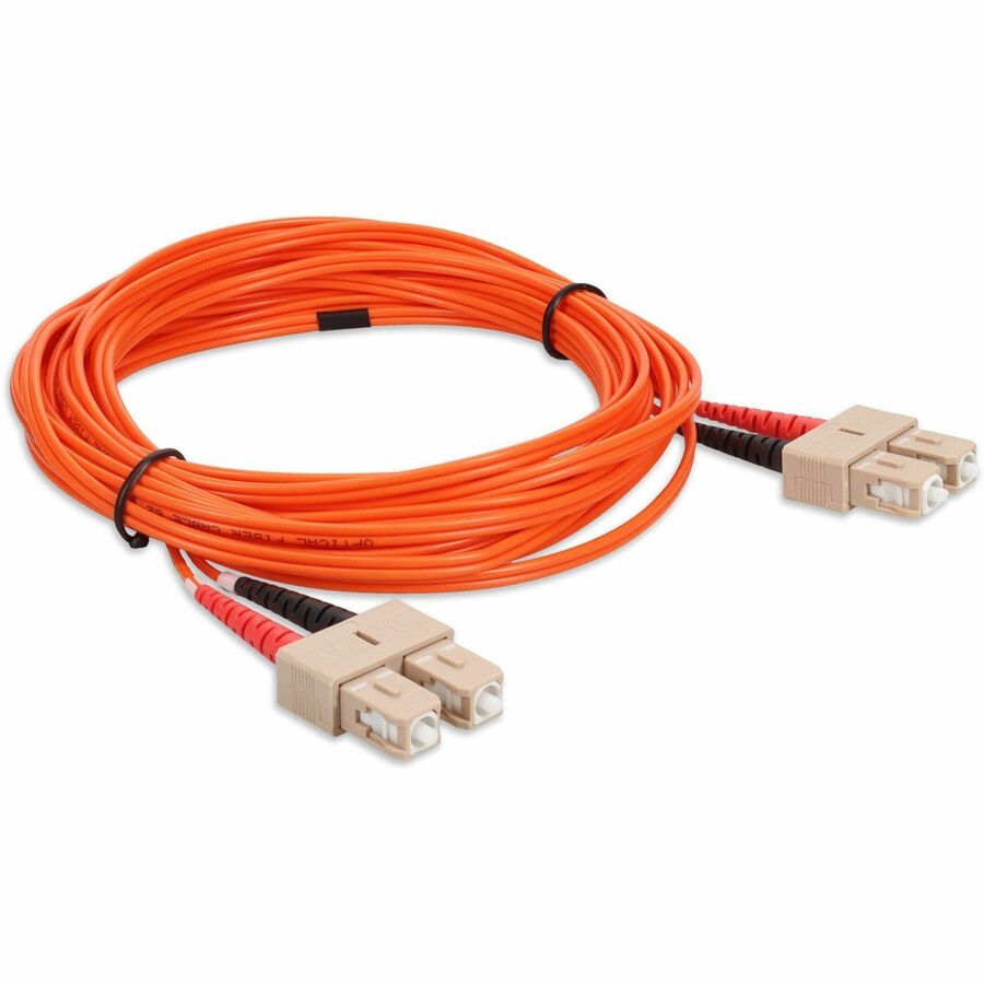 AddOn 4m SC (Male) to SC (Male) Orange OM1 Duplex Fiber OFNR (Riser-Rated) Patch Cable ADD-SC-SC-4M6MMF