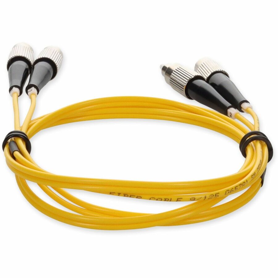 Addon 3M Fc (Male) To Fc (Male) Yellow Os2 Duplex Fiber Ofnr (Riser-Rated) Patch Cable