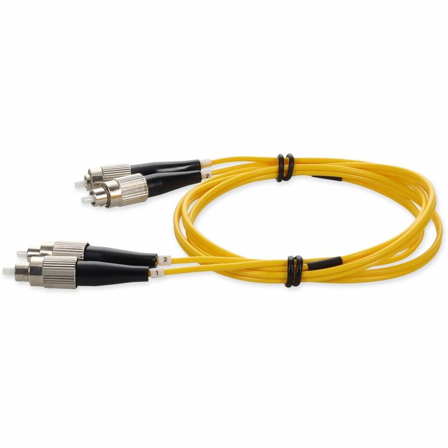 Addon 3M Fc (Male) To Fc (Male) Yellow Os2 Duplex Fiber Ofnr (Riser-Rated) Patch Cable