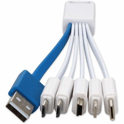 Addon Networks Usb5In1Charger Usb Cable 0.08 M Usb 2.0 Usb A Multicolour