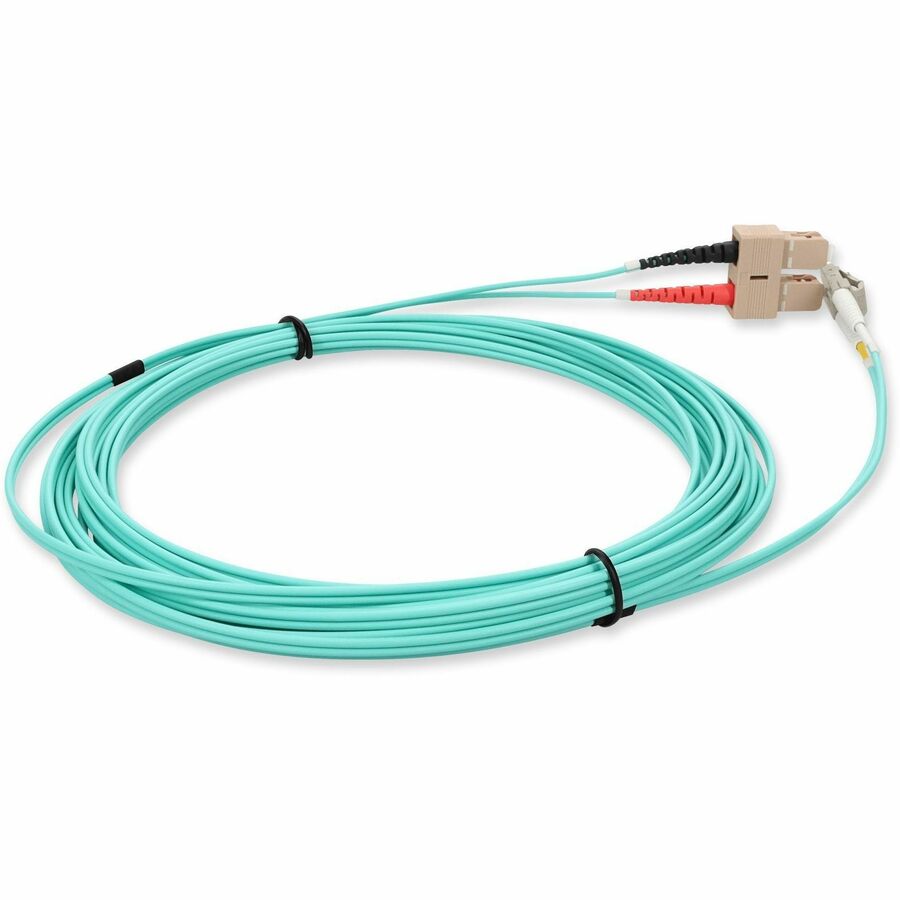 AddOn 3m LC (Male) to SC (Male) Orange OM2 Duplex Fiber OFNR (Riser-Rated) Patch Cable ADD-SC-LC-3M5OM2