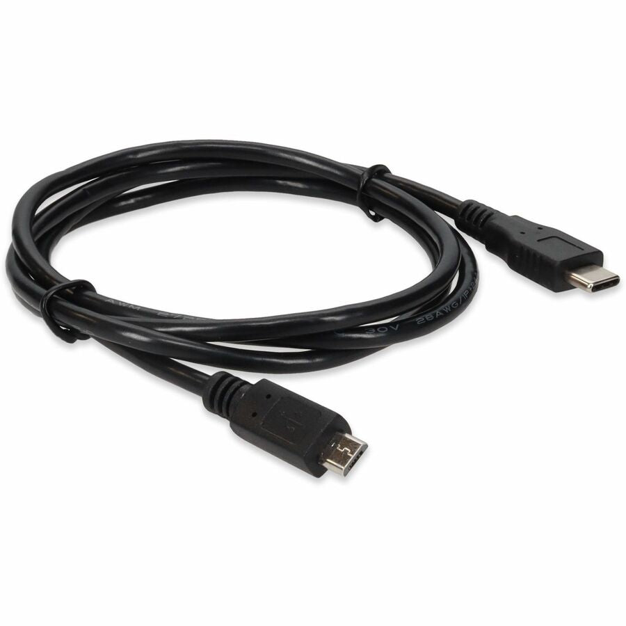 Addon Networks Usb 3.1 (C) - Micro-Usb 2.0, 1M Usb Cable Usb C Micro-Usb B Black