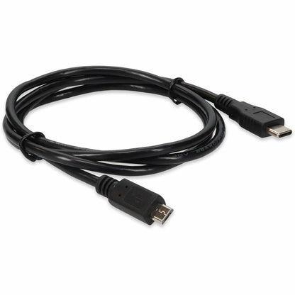 Addon 5-Pack Of 1M Usb 3.1 (C) Male To Micro-Usb 2.0 (B) Male Black Cables