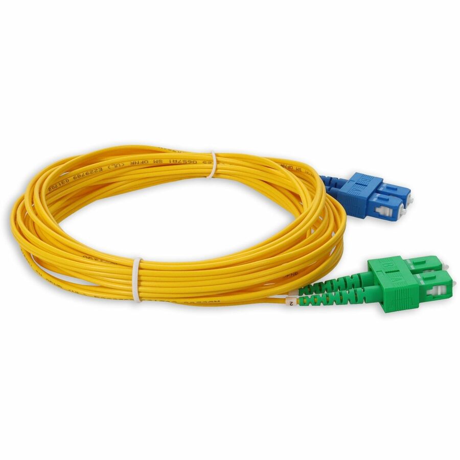 Addon 1M Asc (Male) To Sc (Male) Yellow Os2 Duplex Fiber Ofnr (Riser-Rated) Patch Cable