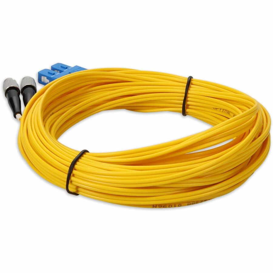 Addon 3M Fc (Male) To Sc (Male) Yellow Os2 Duplex Fiber Ofnr (Riser-Rated) Patch Cable