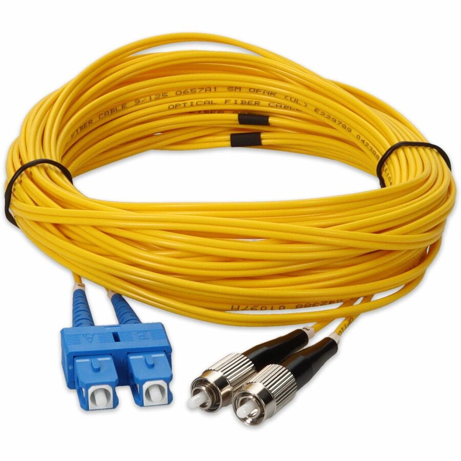 Addon 3M Fc (Male) To Sc (Male) Yellow Os2 Duplex Fiber Ofnr (Riser-Rated) Patch Cable