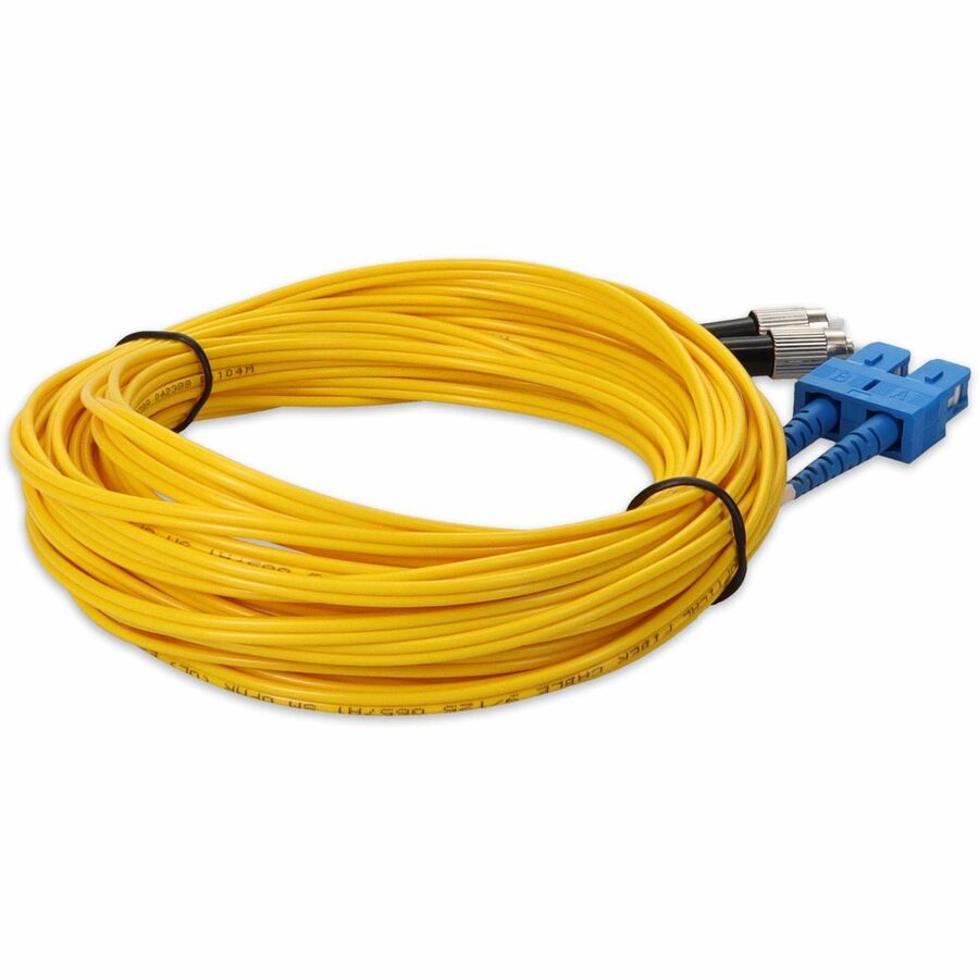 Addon 3M Fc (Male) To Sc (Male) Yellow Os2 Duplex Fiber Ofnr (Riser-Rated) Patch Cable