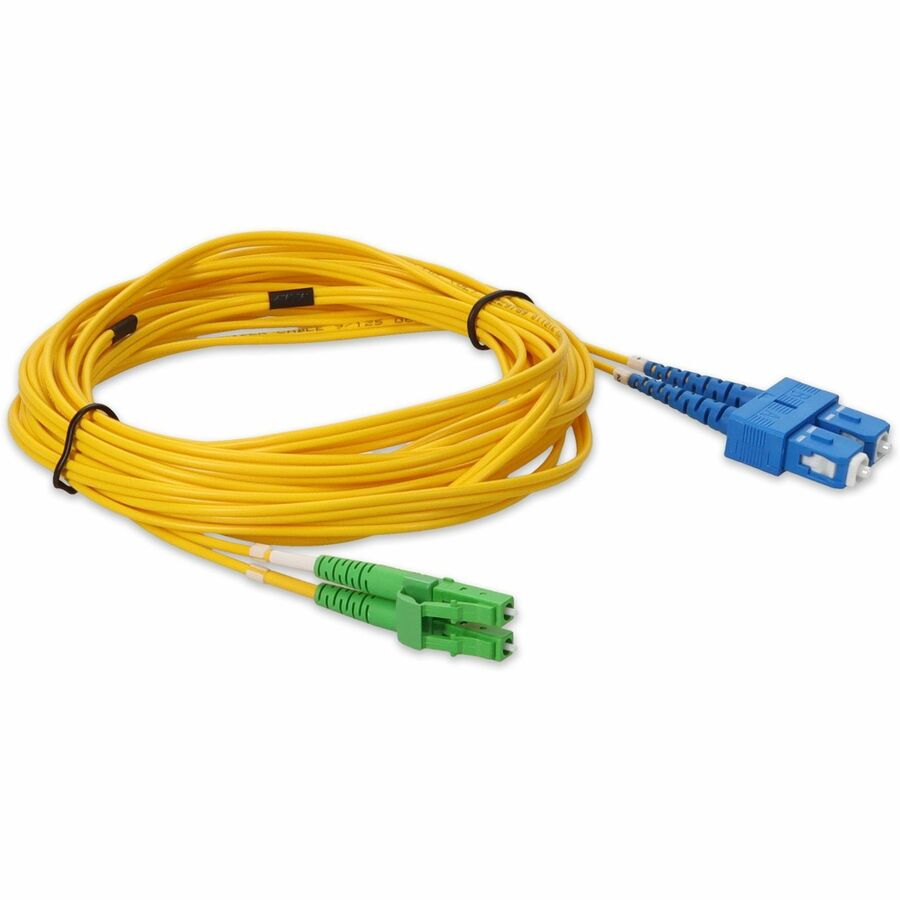 Addon 5M Alc (Male) To Sc (Male) Yellow Os2 Duplex Fiber Ofnr (Riser-Rated) Patch Cable