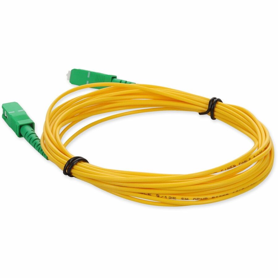 Addon 10M Asc (Male) To Asc (Male) Yellow Os2 Simplex Fiber Ofnr (Riser-Rated) Patch Cable