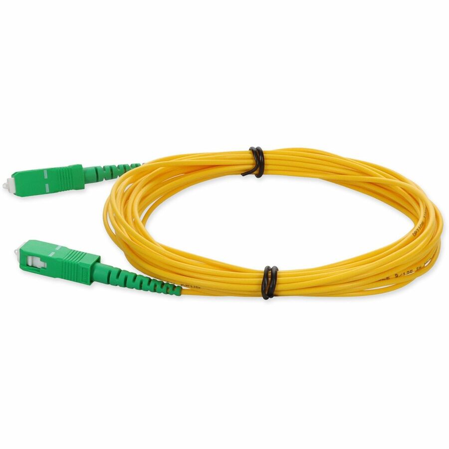 Addon 10M Asc (Male) To Asc (Male) Yellow Os2 Simplex Fiber Ofnr (Riser-Rated) Patch Cable