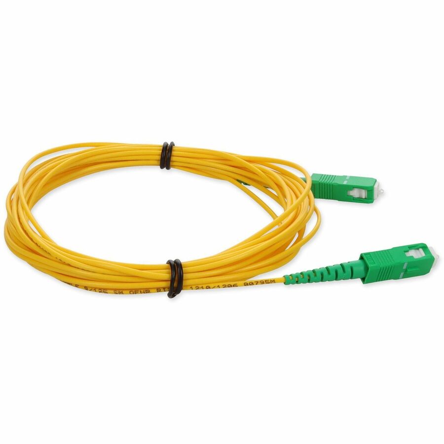 Addon 10M Asc (Male) To Asc (Male) Yellow Os2 Simplex Fiber Ofnr (Riser-Rated) Patch Cable