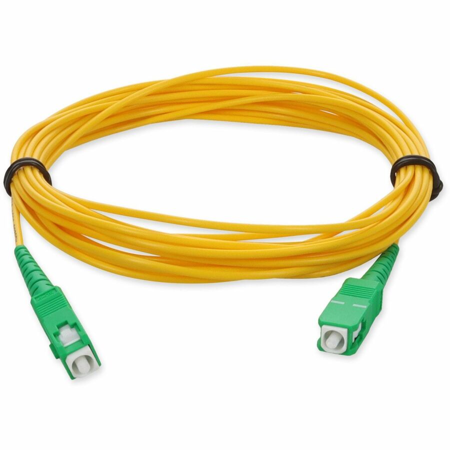 Addon 10M Asc (Male) To Asc (Male) Yellow Os2 Simplex Fiber Ofnr (Riser-Rated) Patch Cable