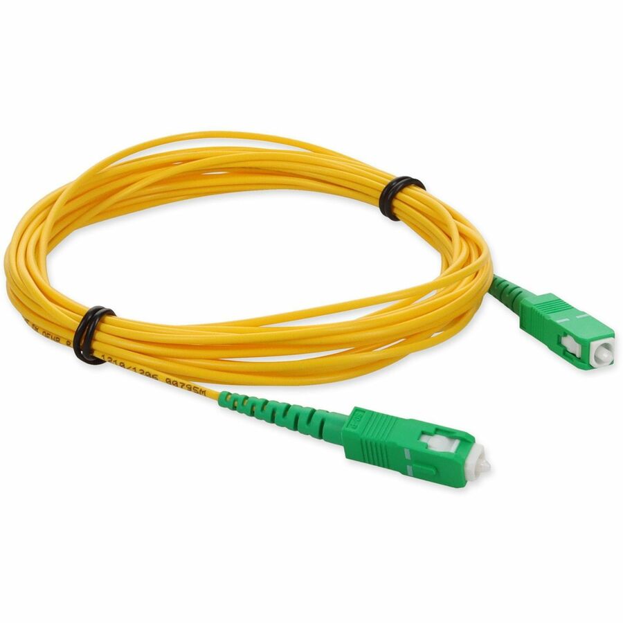 Addon 10M Asc (Male) To Asc (Male) Yellow Os2 Simplex Fiber Ofnr (Riser-Rated) Patch Cable