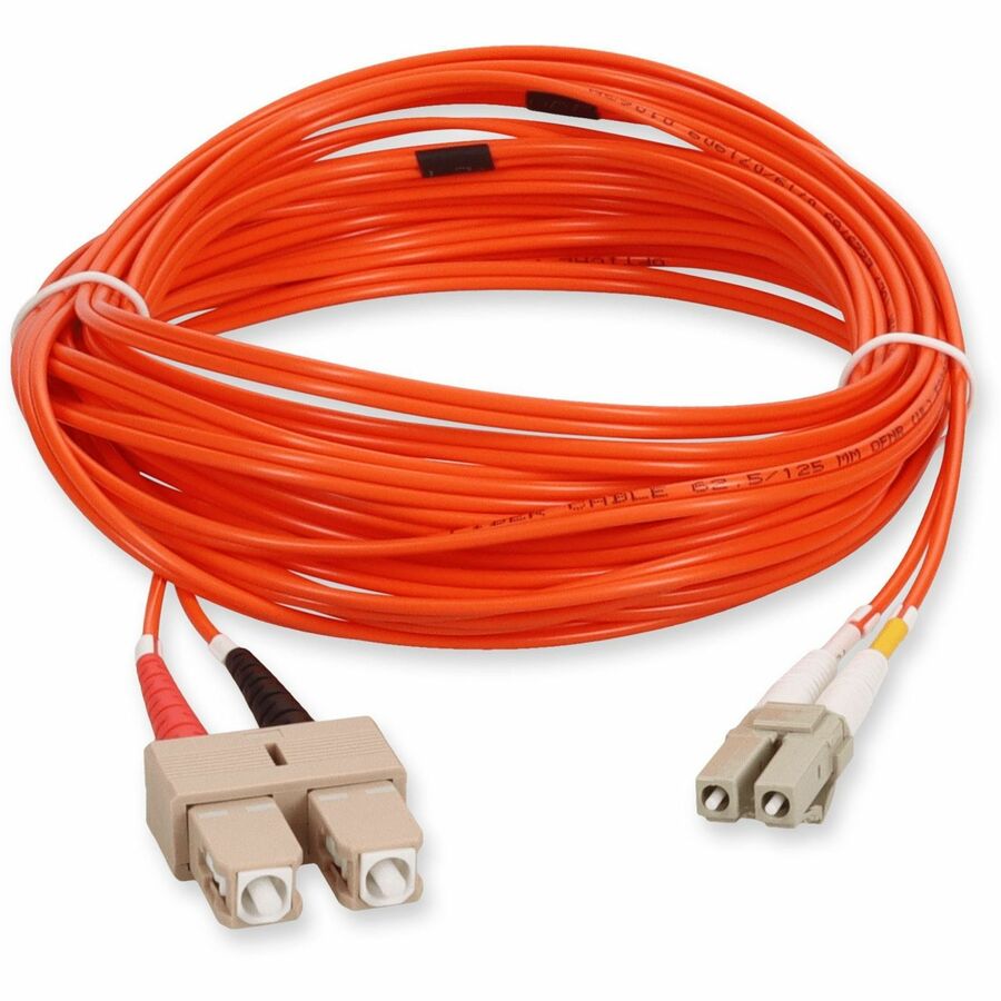 0.5M Fiber Lc To Sc M/M Om1 Upc,Duplex Lszh Patch Cable