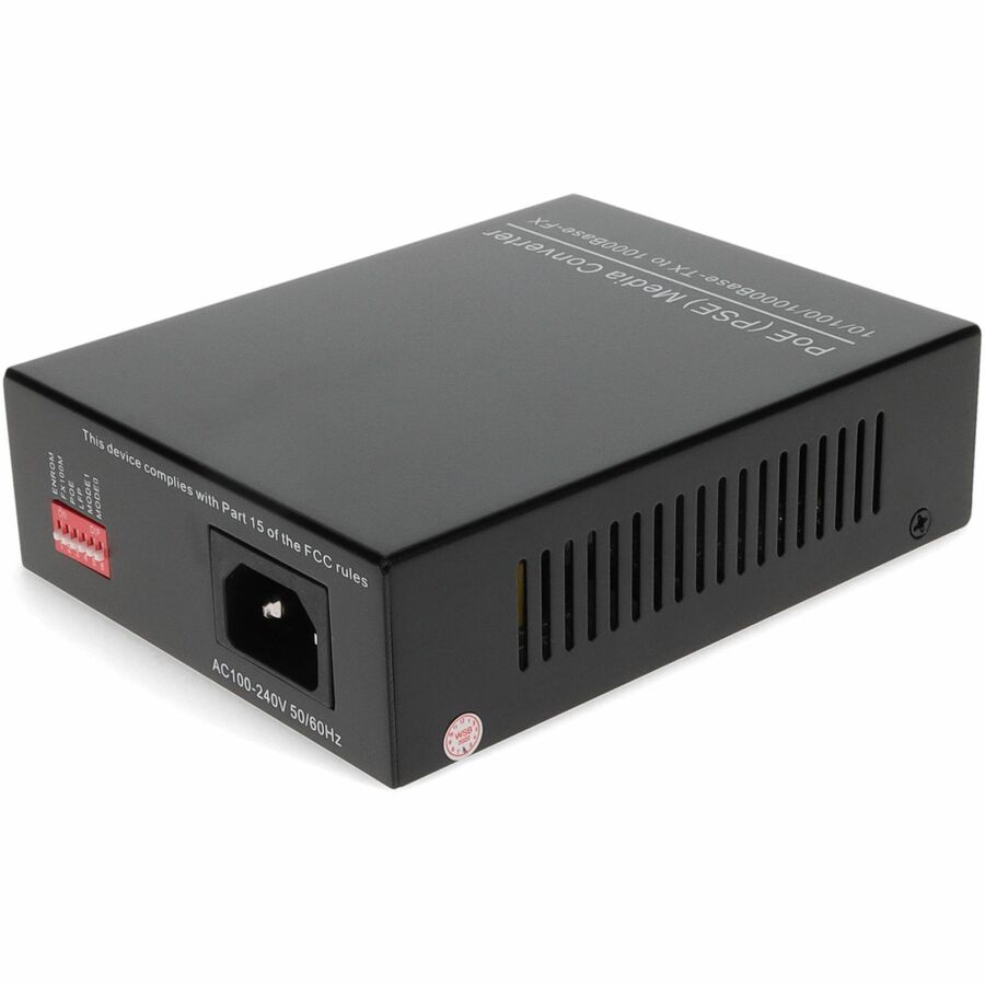 Addon 10/100/1000Base-Tx(Rj45) To 1000Base-Sx(St) Mmf 850Nm 550M Poe Media Converter With Eur Standard Power Supply